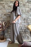 Randles Puff Sleeve Blouse Mocha